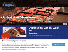 Tablet Screenshot of montfoort.slagerijgelderblom.nl